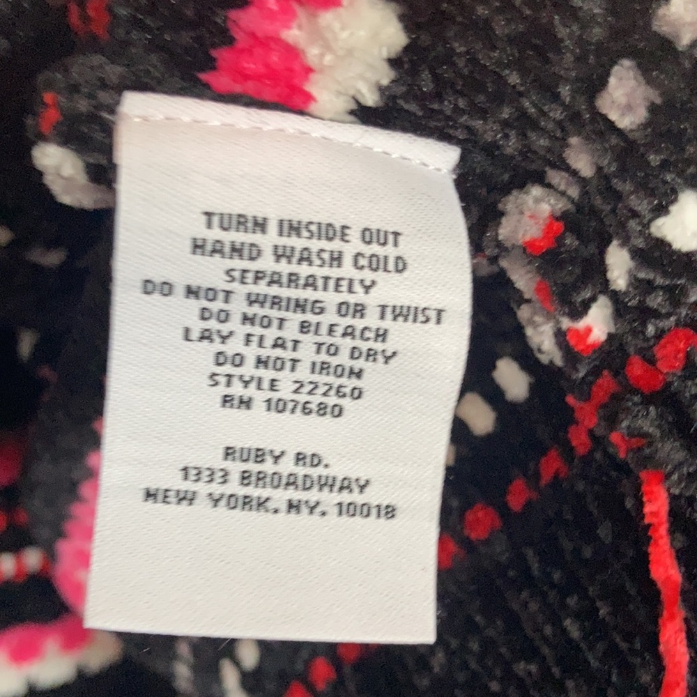 Ruby Rd sweater stripes black with pink red white gray casual office size 3X - Picture 10 of 17